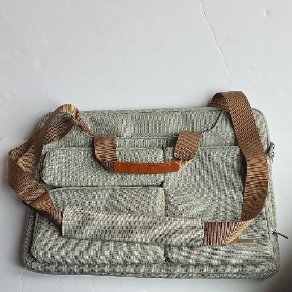 Lacdo Stylish Gray Laptop Bag for Men